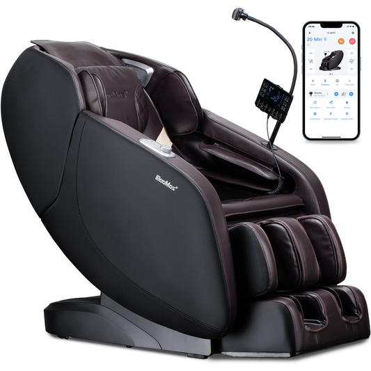 iBooMas® IT-9777 Real Pro Ultra 3D Chest Heating Zero Gravity Massage Chair with Phone Holder & OTA Upgrade
