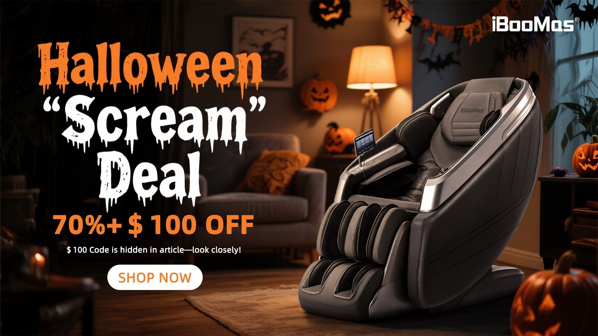 Halloween Scream Deal: iBooMas Massage Chairs for Spooky Comfort 2025