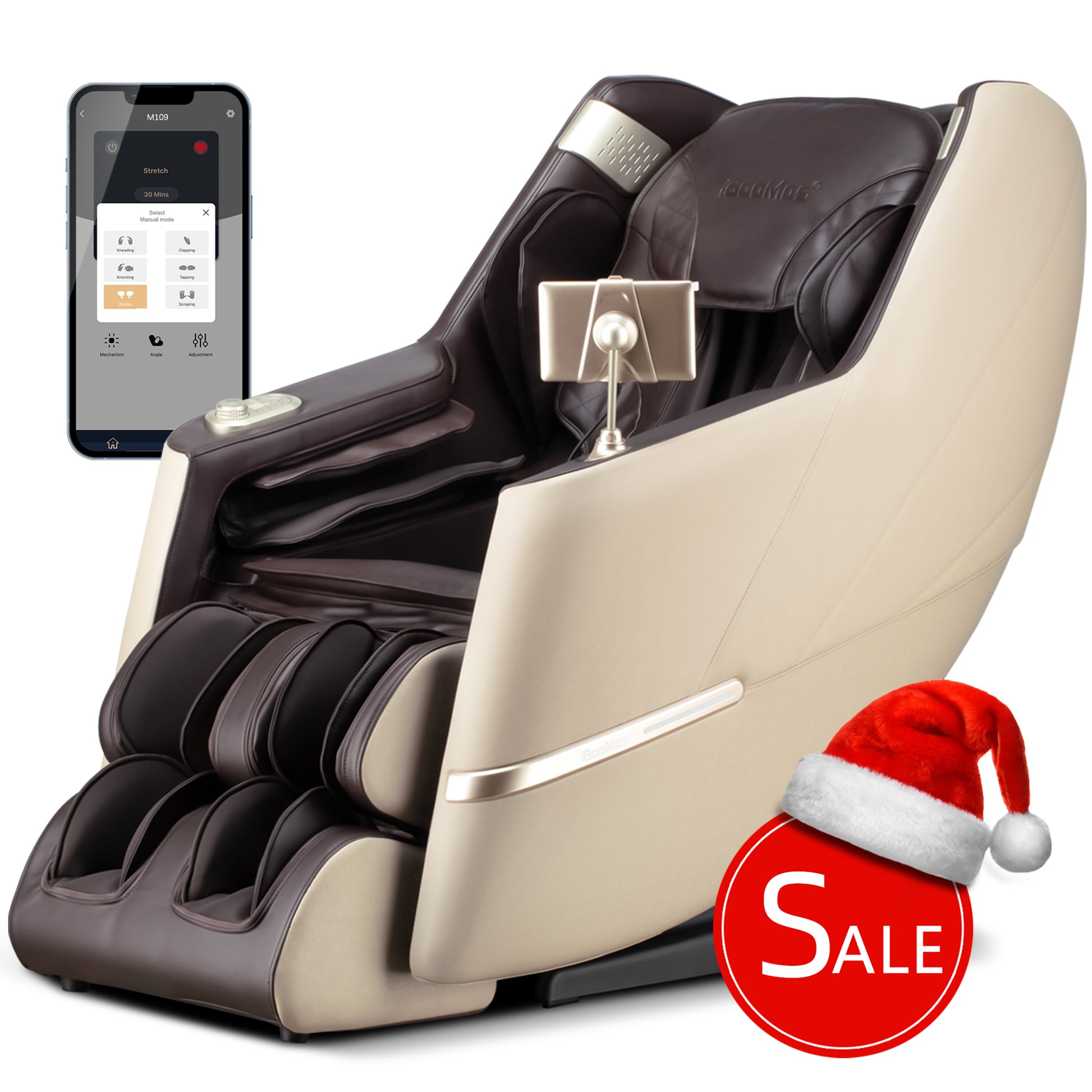 IBooMas® M109 3D New Arrival Best Value Full Body Shiatsu Massager with Pedal