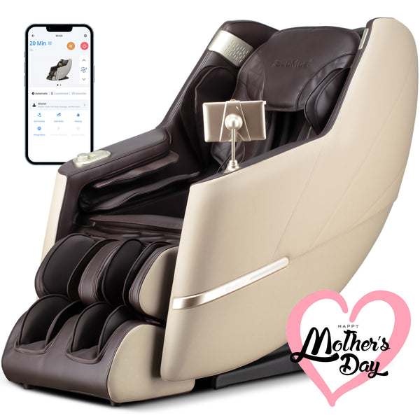 Fauteuil de massage Zero-G à extension automatique R8606-Blue APP&AI Control Peadal
