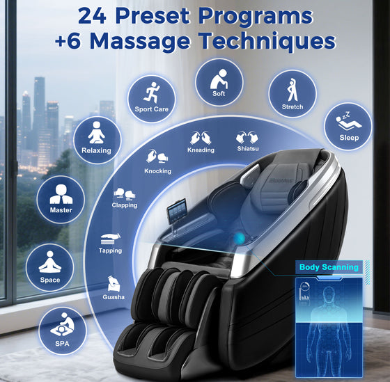 iBooMas P03 chair with kneading and tapping massage