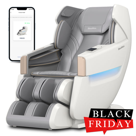 IBooMas® R8606 3D Roller AI&APP Control Auto-Extend Pedal Zero-G Massage Chair