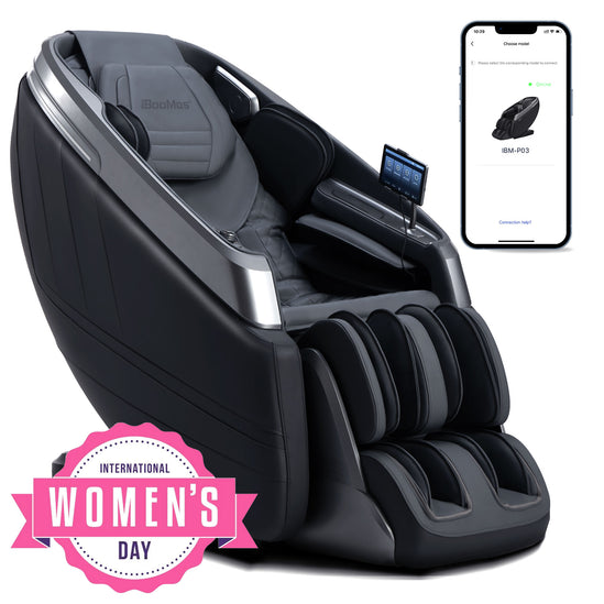 IBooMas® IBM-P03 Ultimate 4D Mimic Space Capsule Zero-G Massage Chair (2 Colors)