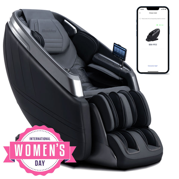 IBooMas® IBM-P03 Dual Track Ultimate 4D Mimic Space Capsule Zero-G Massage Chair (2 Colors)al