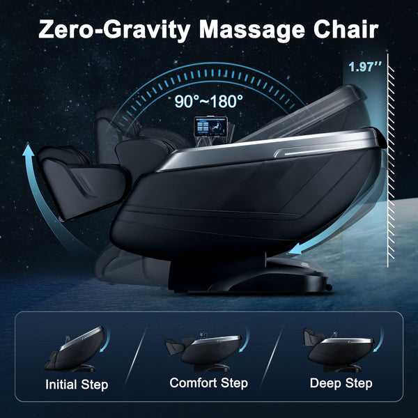 iBooMas® IBM-P03 Dual Mech Ultimate 4D Mimic Space Capsule 180° Zero Gravity Massage Chair