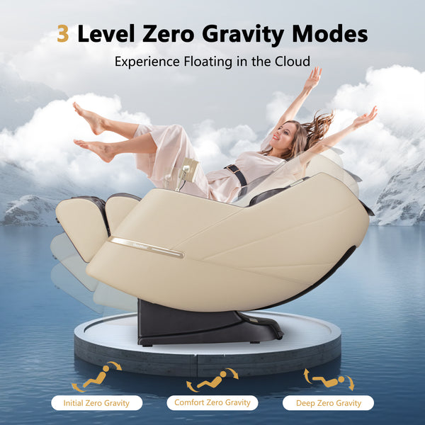 Fauteuil de massage Zero-G à extension automatique R8606-Blue APP&AI Control Peadal