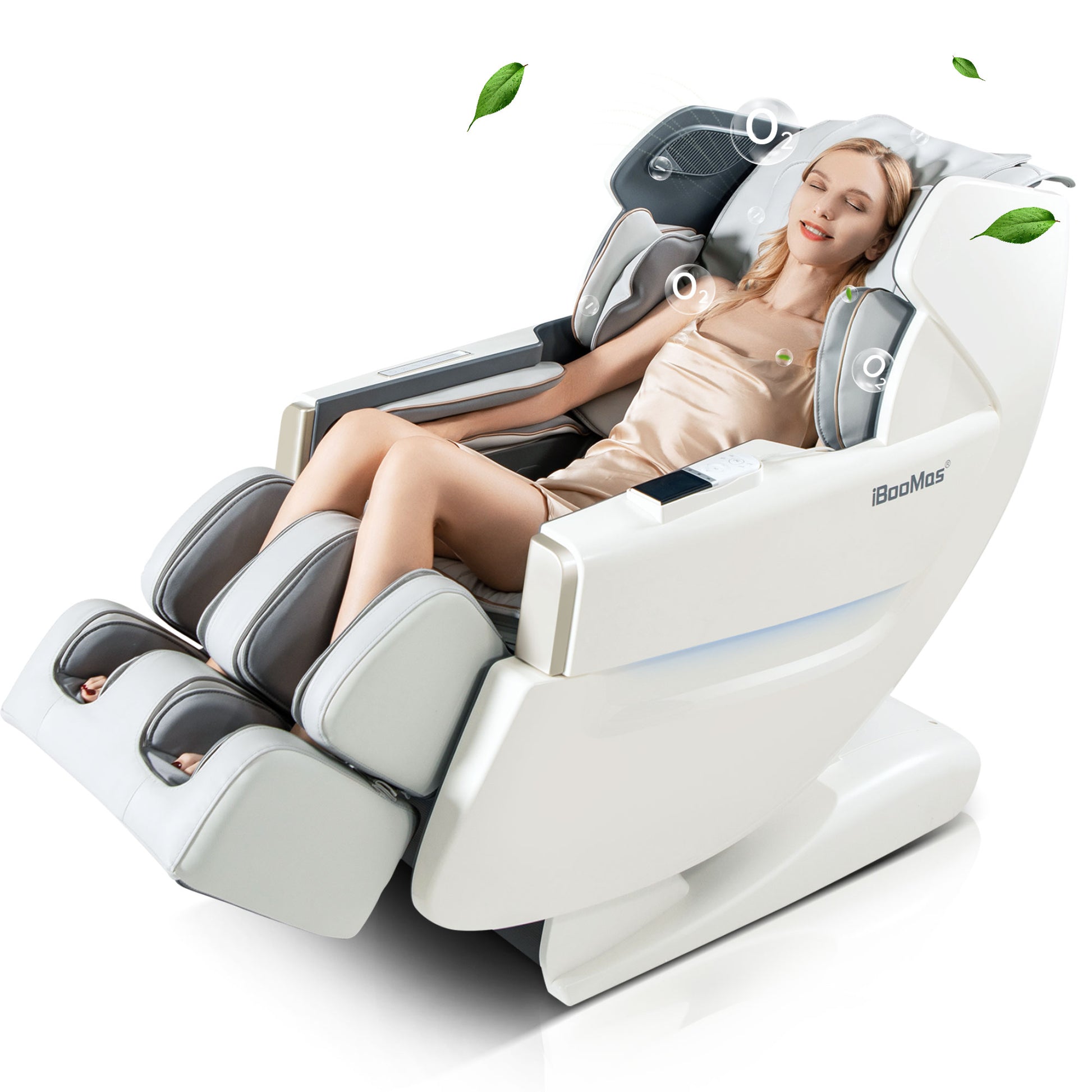 iBooMas R8603  AI Voice Control Back&Foot Heating Zero Gravity Massage Chair Full Body