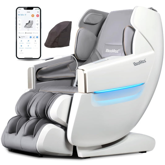 IBooMas® R8606 3D Roller AI&APP Control Auto-Extend Pedal Zero-G Massage Chair