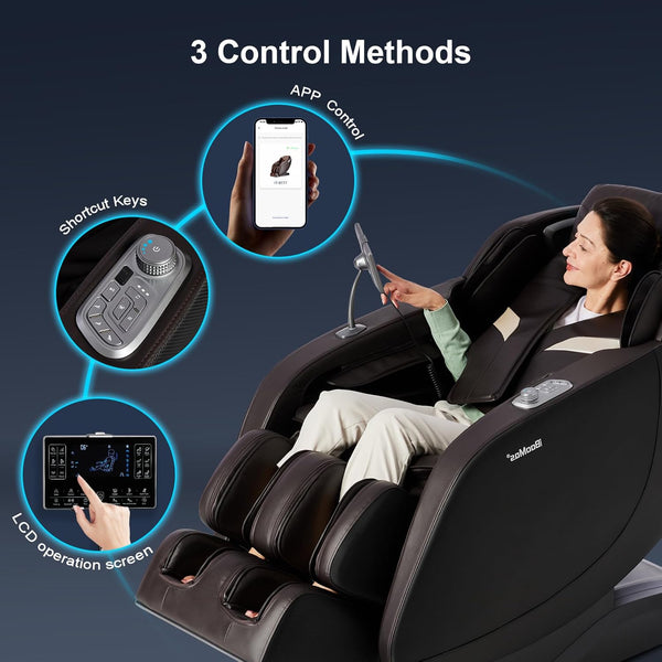 IBooMas® IT-9777 3D Chest Heating Zero-G Massage Chair with Pedal