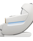R8606-Grey Fauteuil de massage Zero-G à pédale à extension automatique 3D AI&APP Control avec design doré doré