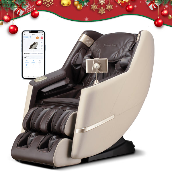Fauteuil de massage Zero-G à extension automatique R8606-Blue APP&AI Control Peadal