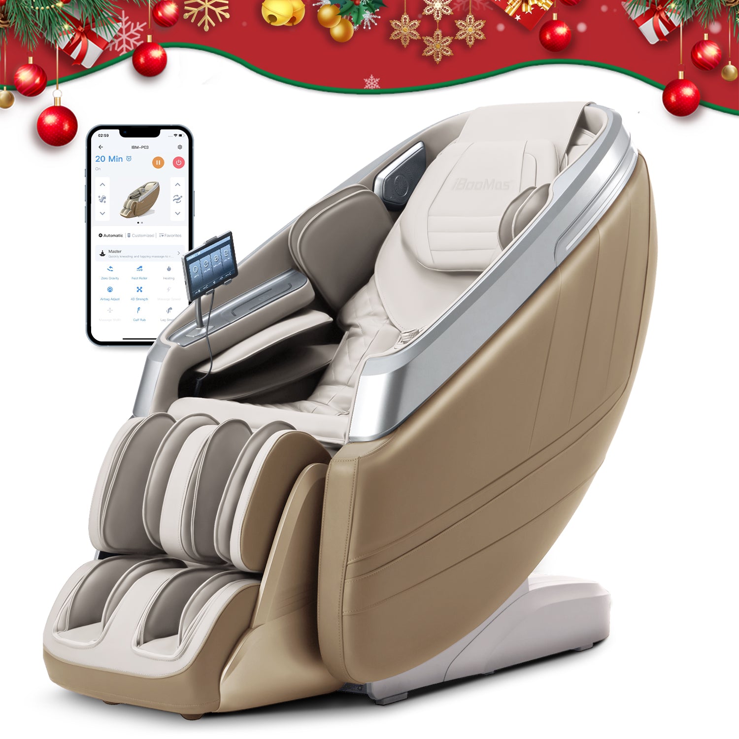 Fauteuil de massage IBM-P03 Ultimate 4D Zero-G (3 couleurs)