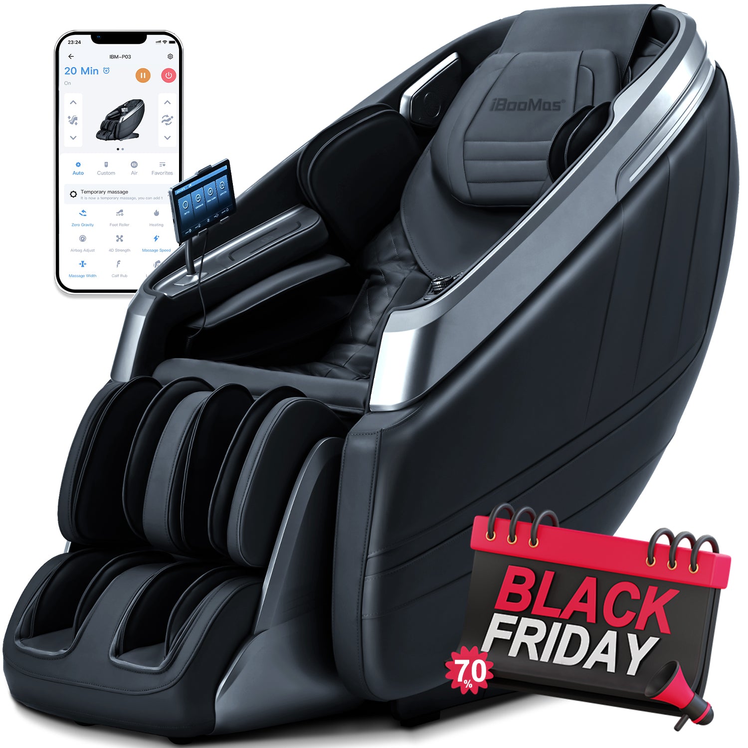 Black Friday iBooMas deep tissue massage chair