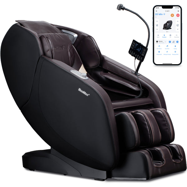 iBooMas® IT-9777 Real Pro Ultra 3D Chest Heating Zero Gravity Massage Chair with Phone Holder & OTA Upgrade