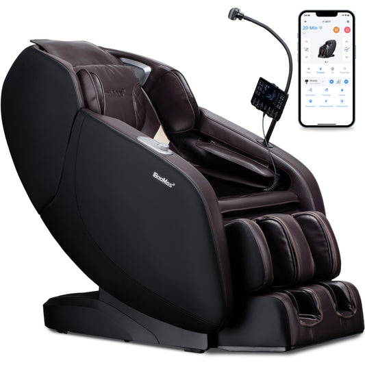 iBooMas® IT-9777 Real Pro Ultra 3D Chest Heating Zero Gravity Massage Chair with Phone Holder & OTA Upgrade