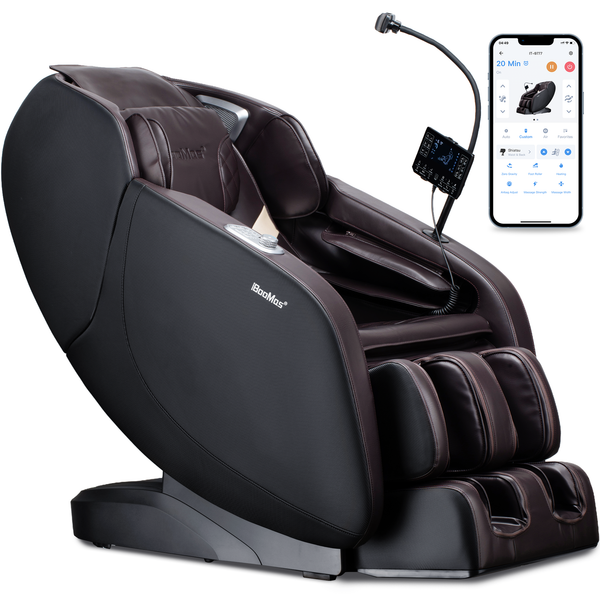 iBooMas® IT-9777 Real Pro Ultra 3D Chest Heating Zero Gravity Massage Chair with Phone Holder & OTA Upgrade