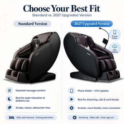 iBooMas® IT-9777 Real Pro Ultra 3D Chest Heating Zero Gravity Massage Chair with Phone Holder & OTA Upgrade