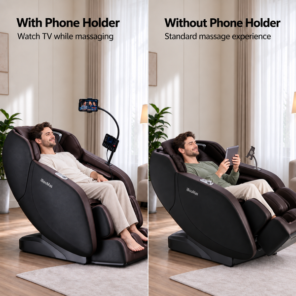 iBooMas® IT-9777 Real Pro Ultra 3D Chest Heating Zero Gravity Massage Chair with Phone Holder & OTA Upgrade