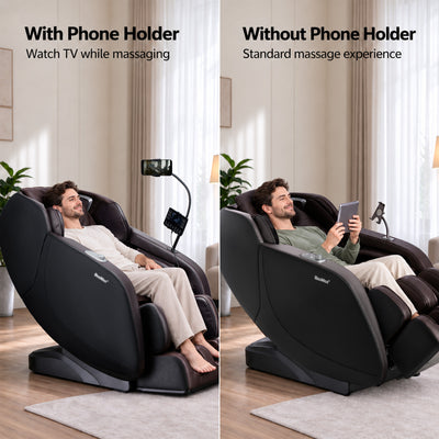 iBooMas® IT-9777 Real Pro Ultra 3D Chest Heating Zero Gravity Massage Chair with Phone Holder & OTA Upgrade