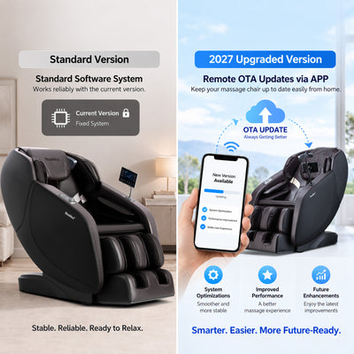 iBooMas® IT-9777 Real Pro Ultra 3D Chest Heating Zero Gravity Massage Chair with Phone Holder & OTA Upgrade