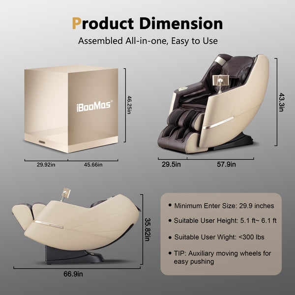 iboomas chair back massager m109