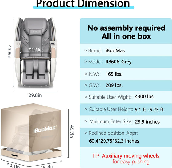 iboomas massage chair portable r8606