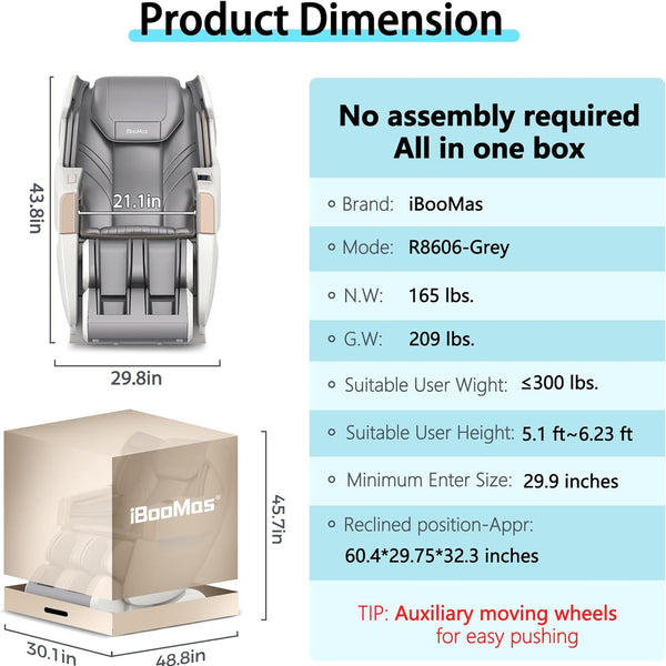 iboomas massage chair portable r8606
