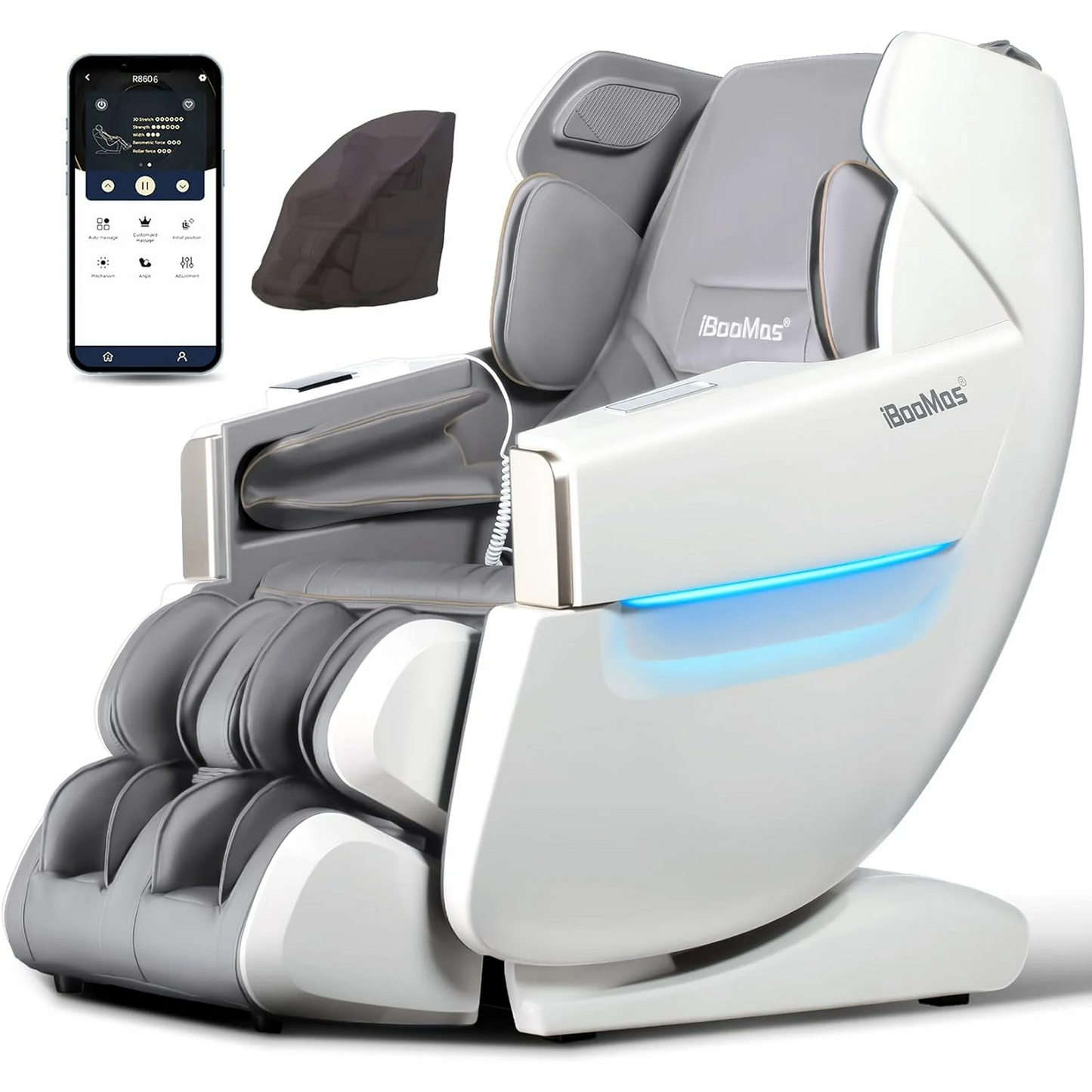 iBooMas AI Voice Massage Chair,2024 SL Track Zero Gravity Massage Chairs Full Body with APP Control